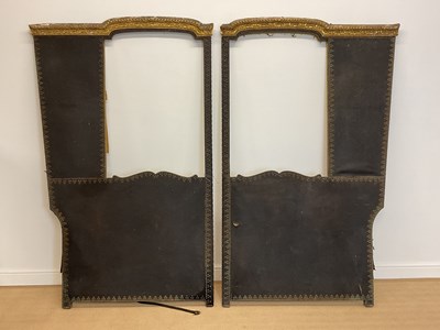 Lot 703 - A pair of 19th century brass stud decorated...