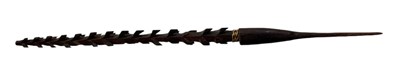 Lot 1137 - A Melanesian carved wooden spear, length 42.5cm.