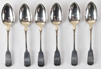 Lot 640 - A set of six Victorian hallmarked silver...
