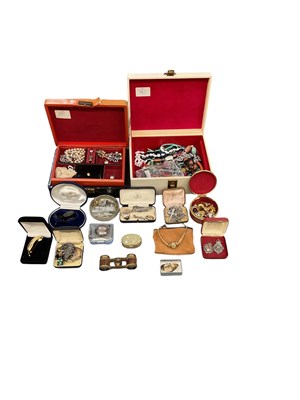 Lot 875 - A quantity of costume jewellery contained in...