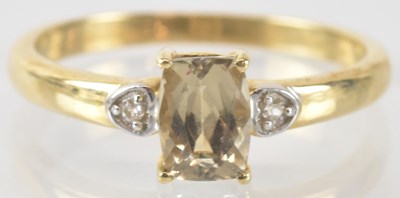 Lot 838 - A 9ct yellow gold csarite and Ratanakiri...