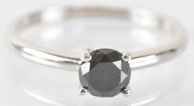 Lot 832 - A 925 hallmarked silver black diamond...