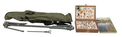 Lot 326 - A box containing a quantity of fishing flies...