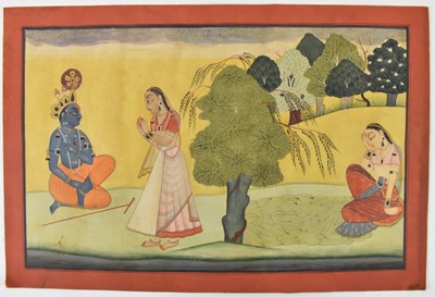 Lot 143 - A late 19th/early 20th century Indian gouache...