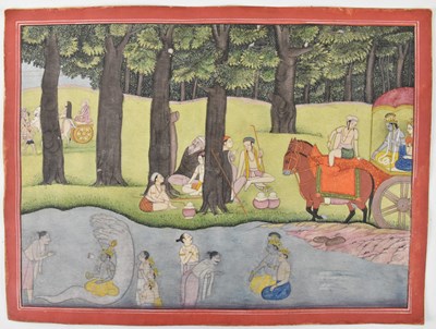 Lot 144 - A late 19th/early 20th century Indian gilt...