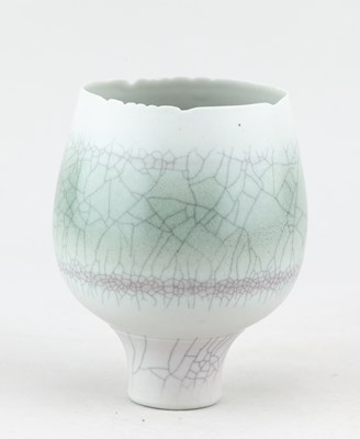Lot 280 - DAVID JAMES WHITE (1934-2011); a porcelain...