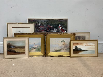 Lot 1680 - E ST JOHN; a pair of watercolours, 'Near...