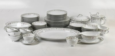 Lot 503 - NORITAKE; a part tea service including six...