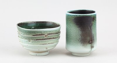 Lot 38 - JACK DOHERTY (born 1948); a porcelain yunomi...