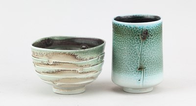 Lot 38 - JACK DOHERTY (born 1948); a porcelain yunomi...