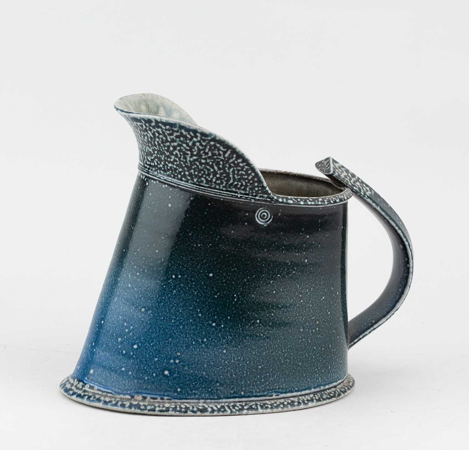 Lot 140 - WALTER KEELER (born 1942); a salt glazed jug,...