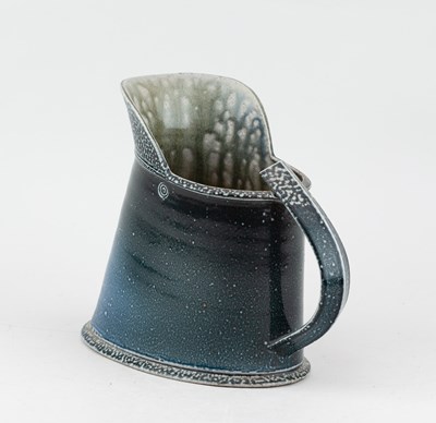 Lot 140 - WALTER KEELER (born 1942); a salt glazed jug,...
