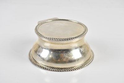 Lot 1450 - An Edward VII hallmarked silver inkwell of...