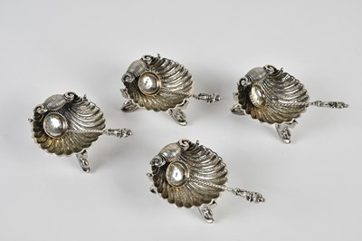 Lot 1444 - GEORGE UNITE; four Victorian hallmarked silver...