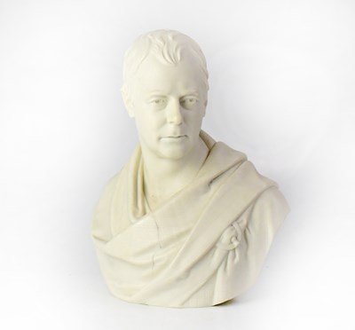 Lot 248 - A Copeland Parianware bust of a gentleman...