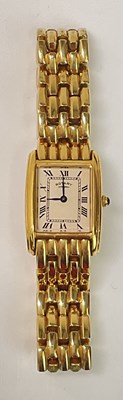 Lot 666 - ROTARY; a lady's gold plated wristwatch, with...