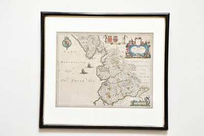 Lot 1661 - An 18th century coloured map of Lancaster, 40...