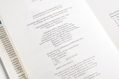 Lot 681 - HAWKING (S), A BRIEF HISTORY OF TIME, signed...