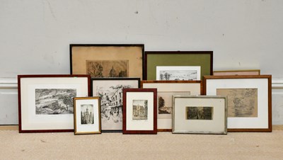 Lot 1688 - UNATTRIBUTED; pencil drawing, Continental...
