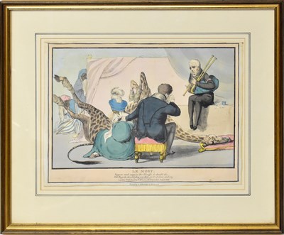 Lot 407 - A 19th century hand coloured engraving,...