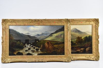 Lot 1709 - E CUTIS; a pair of 19th century oils on canvas,...