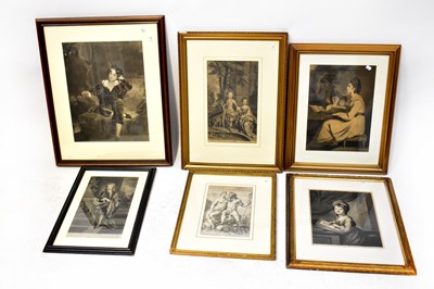 Lot 412 - Six various engravings and mezzotints,...