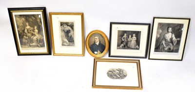 Lot 411 - Five various engravings and mezzotints...
