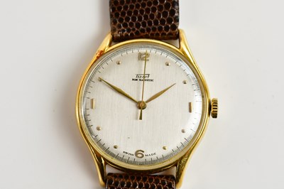 Lot 1867 - TISSOT; an 18ct gold cased New Magnetic...