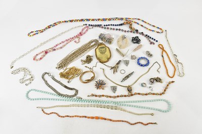Lot 1751A - An assortment of costume jewellery including...