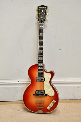Lot 1508 - HOFNER; a Club 60 model arch top hollow body...