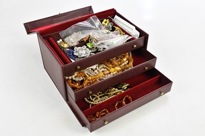 Lot 1749 - A collection of costume jewellery including...
