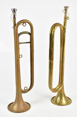 Lot 1616 - PREMIER; two brass bugles (2).