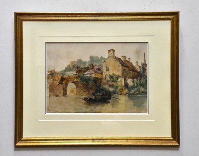 Lot 2933 - WILLIAM OLIVER (1804-1853); watercolour, 'By...