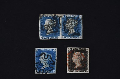 Lot 620 - STAMPS - GREAT BRITAIN 1840 1d black lettered "...