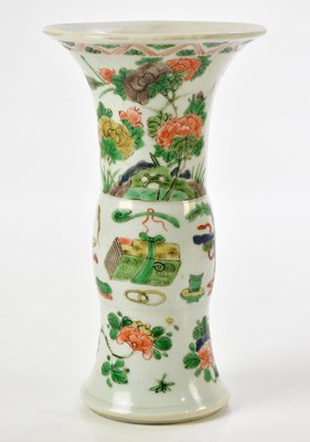 Lot 1017 - A Chinese porcelain Kangxi style Famille Verte...