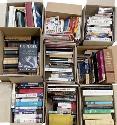 Lot 445 - Nine boxes of sundry modern books.