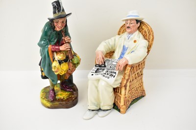 Lot 560 - ROYAL DOULTON; two porcelain figures...