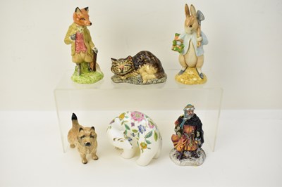 Lot 558 - Six collectable figures comprising a Beswick...