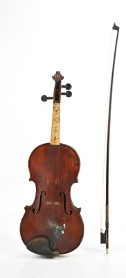 Lot 1591 - A full size 'Newstrad' violin with one-piece...