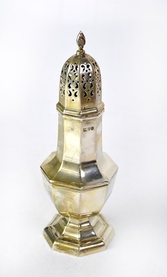 Lot 686 - A George V hallmarked silver sifter, James...
