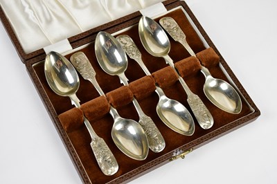 Lot 2641 - NODDER SHEFFIELD; a cased set of six osmium...