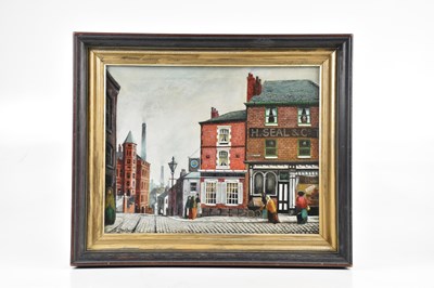 Lot 1790 - S GARBUTT; oil on board, 'Boar's Head Hotel',...