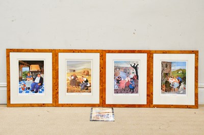 Lot 1747 - MARGARET LOXTON; a set of four pencil signed...