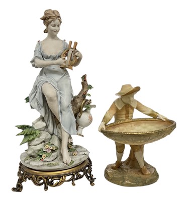 Lot 555 - An early 20th century Contintental porcelain...