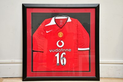 Lot 1634 - ROY KEAN; a signed Manchester United football...