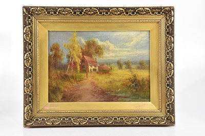 Lot 3001 - J HAINES; oil on canvas, figure beside...