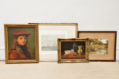 Lot 1720 - ANDRAS GOMBAR; oil on board, still life,...
