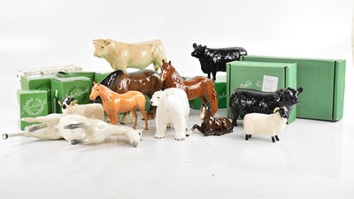 Lot 2724 - BESWICK; a collection of animals comprising...