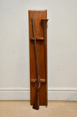 Lot 1638 - A 19th century style percussion cap rifle,...